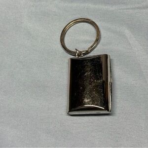Sterling Silver (?) Key Chain Photo Holder